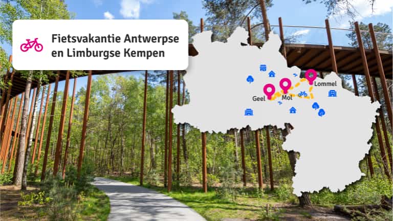 Fietsvakantie Antwerpse en Limburgse Kempen