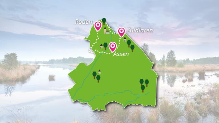 Fietsvakantie door de kop van Drenthe