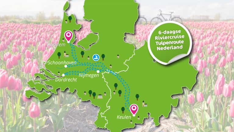 6 dagen Riviercruise - Tulpenroute Nederland