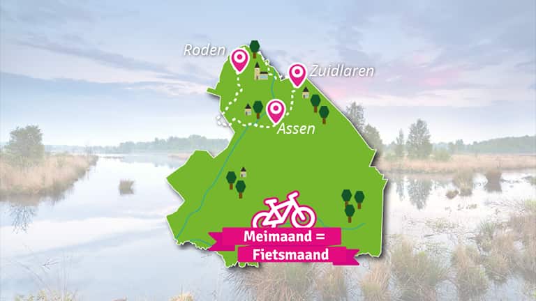Fietsvakantie door de kop van Drenthe
