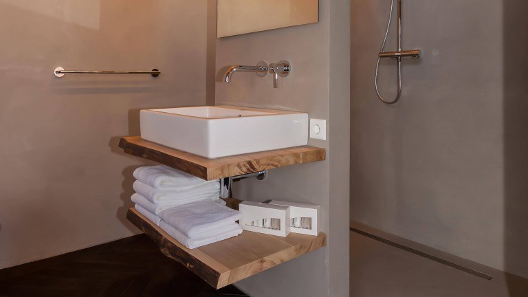 Badezimmer Landschaftsraum - Bed and Breakfast Hoeve Springendal