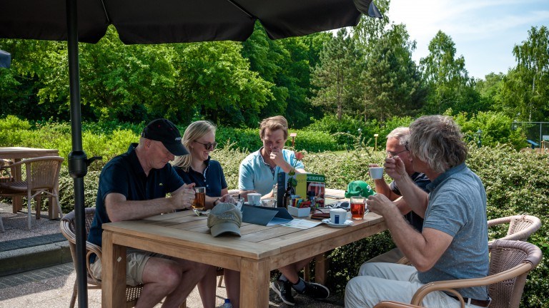 Terrasse - Bungalowpark Emslandermeer