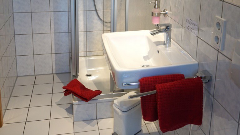 Badkamer- Gästehaus Kiebel