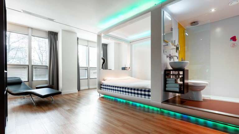 Grote kamer - Qbic Hotel WTC Amsterdam