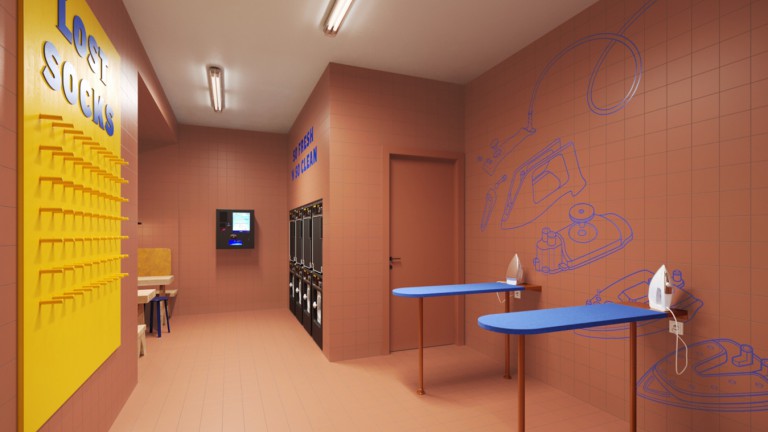 Wasruimte - The Social Hub Delft