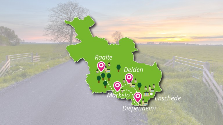 Fiets- of Autovakantie Overijssel (Twente-Salland)