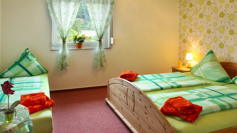 Driepersoonskamer- Hotel im Rheintal