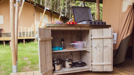 Keuken - Vodatent Camping de Hof van Eeden