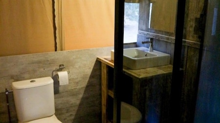 Badezimmer - Vodatent Camping de Meibeek
