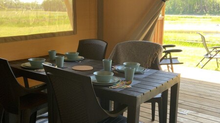 Eethoek - Vodatent Camping De Heerlijkheid Vorenseinde