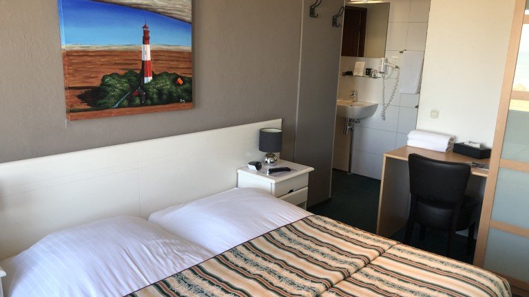 Kleine tweepersoonskamer met zeezicht - Hotel Zee en Duin