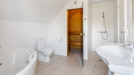 Badkamer met sauna - Landal Søhøjlandet Badkamer met sauna - Landal Søhøjlandet