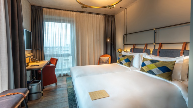 Tweepersoonskamer met uitzicht (twin) - Four Elements Hotel Amsterdam
