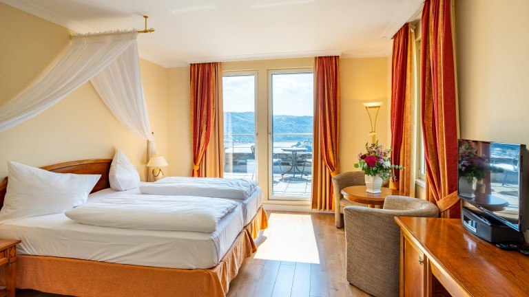 Deluxe kamer - Hotel Schloss Rheinfels