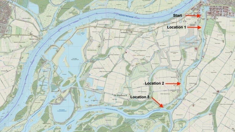 Kaart - Aquahome in de Biesbosch