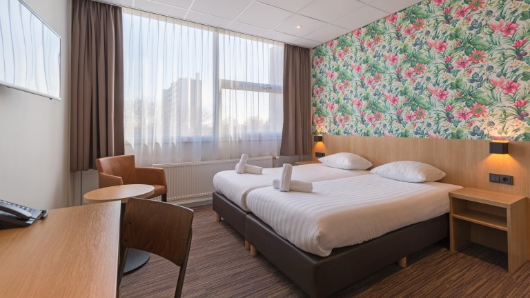 Doppelzimmer mit zwei Einzelbetten – Best Western Amsterdam