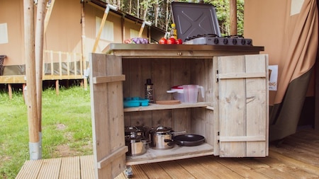 Küche - Vodatent Camping het Swinnenbos