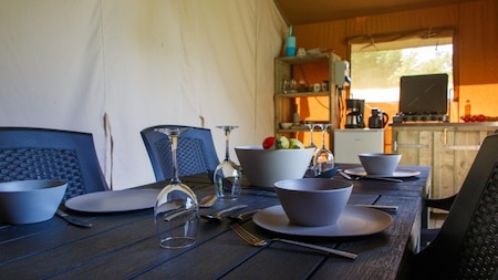 Wohnzimmer - Vodatent Camping het Swinnenbos
