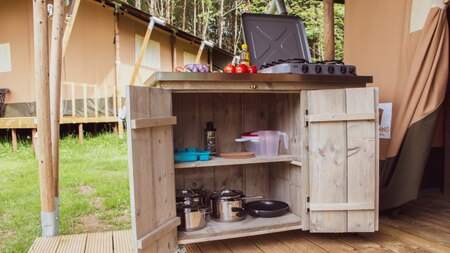Keuken - Vodatent Camping Vallee de l'Our