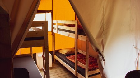 Slaapkamer - Vodatent Camping Vallee de l'Our