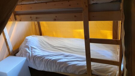 Slaapkamer - Vodatent Minicamping Sous les Cloches