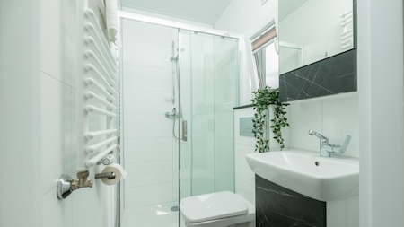 Badkamer - Vakantiepark Mölke Badkamer - Vakantiepark Mölke