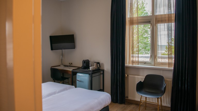 Kleine tweepersoonskamer - Restaurant en Hotel Monopole