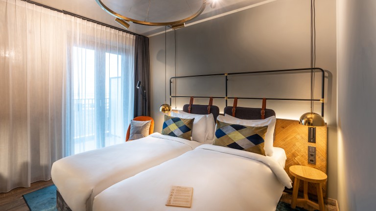 Tweepersoonskamer met balkon (twin) - Four Elements Hotel Amsterdam