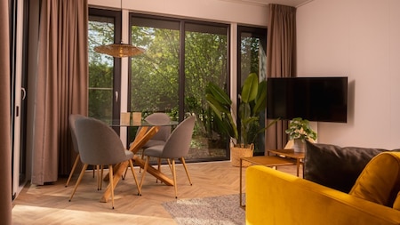 Woonkamer - Vakantiepark Molke Woonkamer - Vakantiepark Molke