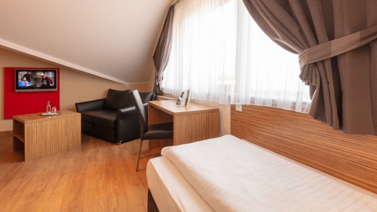 Eenpersoons kamer - Hotel de Poort