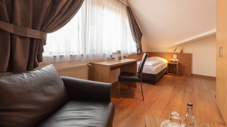 Eenpersoons kamer - Hotel de Poort