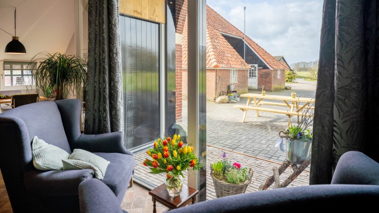 Woonkamer - Bed and Breakfast Erve Groot Wegereef