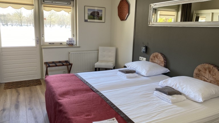 Standaardkamer met weidezicht - Landhotel Diever