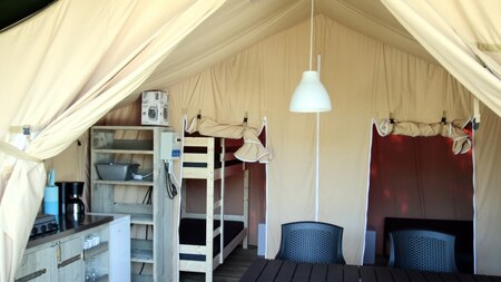 Interieur - Vodatent Camping de Gronselenput Interieur - Vodatent Camping de Gronselenput