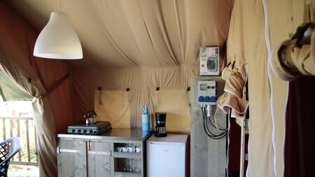 Interieur - Vodatent Camping de Gronselenput Interieur - Vodatent Camping de Gronselenput