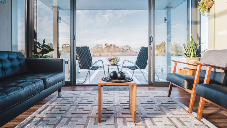Woonkamer - AquaHome in de Biesbosch