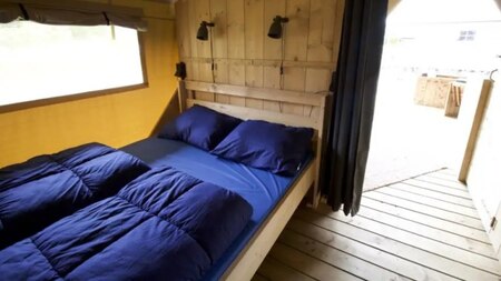 Slaapkamer - Vodatent Camping de Zeven Heuveltjes Slaapkamer - Vodatent Camping de Zeven Heuveltjes