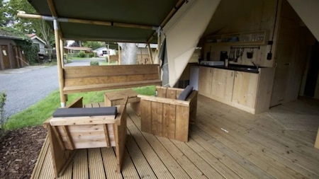 Veranda - Vodatent Camping de Zeven Heuveltjes Veranda - Vodatent Camping de Zeven Heuveltjes