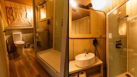 Badkamer - Vodatent Camping de Zeven Heuveltjes Badkamer - Vodatent Camping de Zeven Heuveltjes