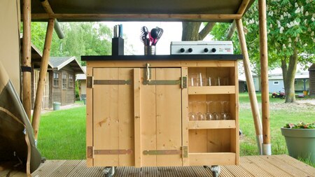 Keuken - Vodatent Camping de Boomgaard