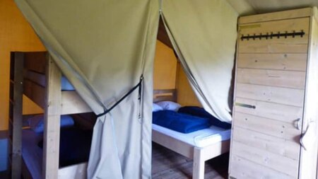 Slaapkamer - Vodatent Camping de Berghoeve