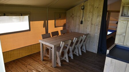 Keuken - Vodatent Glamping Mooirust