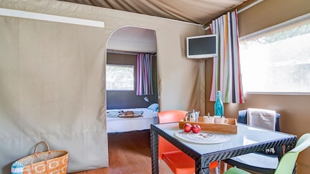 Slaapkamer - Vodatent Camping le Paradou