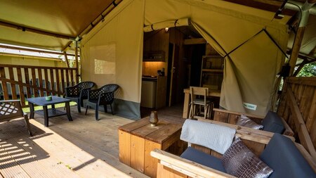 Terras - Vodatent Minicamping de Toerist