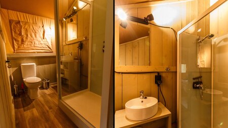 Badkamer - Vodatent Minicamping de Toerist