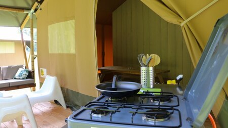 Terras - Vodatent Minicamping de Toerist