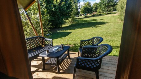 Terras - Vodatent Minicamping de Toerist