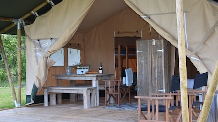 Safaritent - Vodatent Charmecamping Domaine Blue Celeste