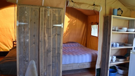 Schlafzimmer - Vodatent Charmecamping Bleu Celeste Schlafzimmer - Vodatent Charmecamping Bleu Celeste