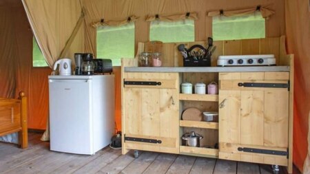 Keuken - Vodatent Charmecamping Bleu Celeste
